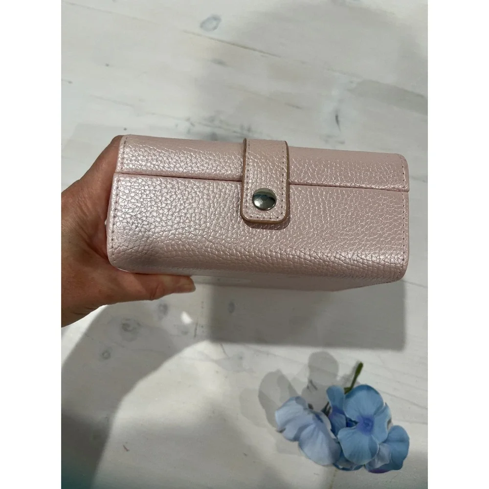 Taylor Madison‎ Designs Jewelry Box Travel Case Organizer Pink Faux Leather